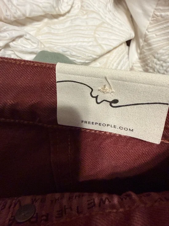 We The Free Rust Red Arc Jean barrel Jean (nwt) - Picture 5 of 7
